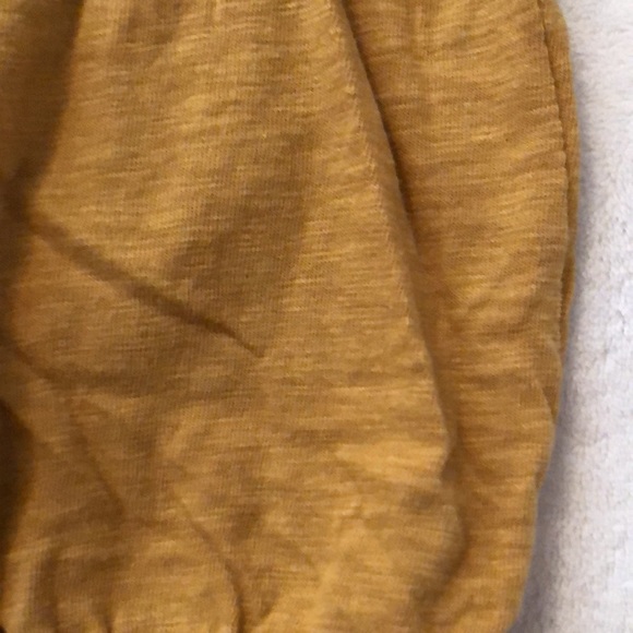 Boho embroidered cropped top in ochre from American Eagle Outfitters - Picture 8 of 9